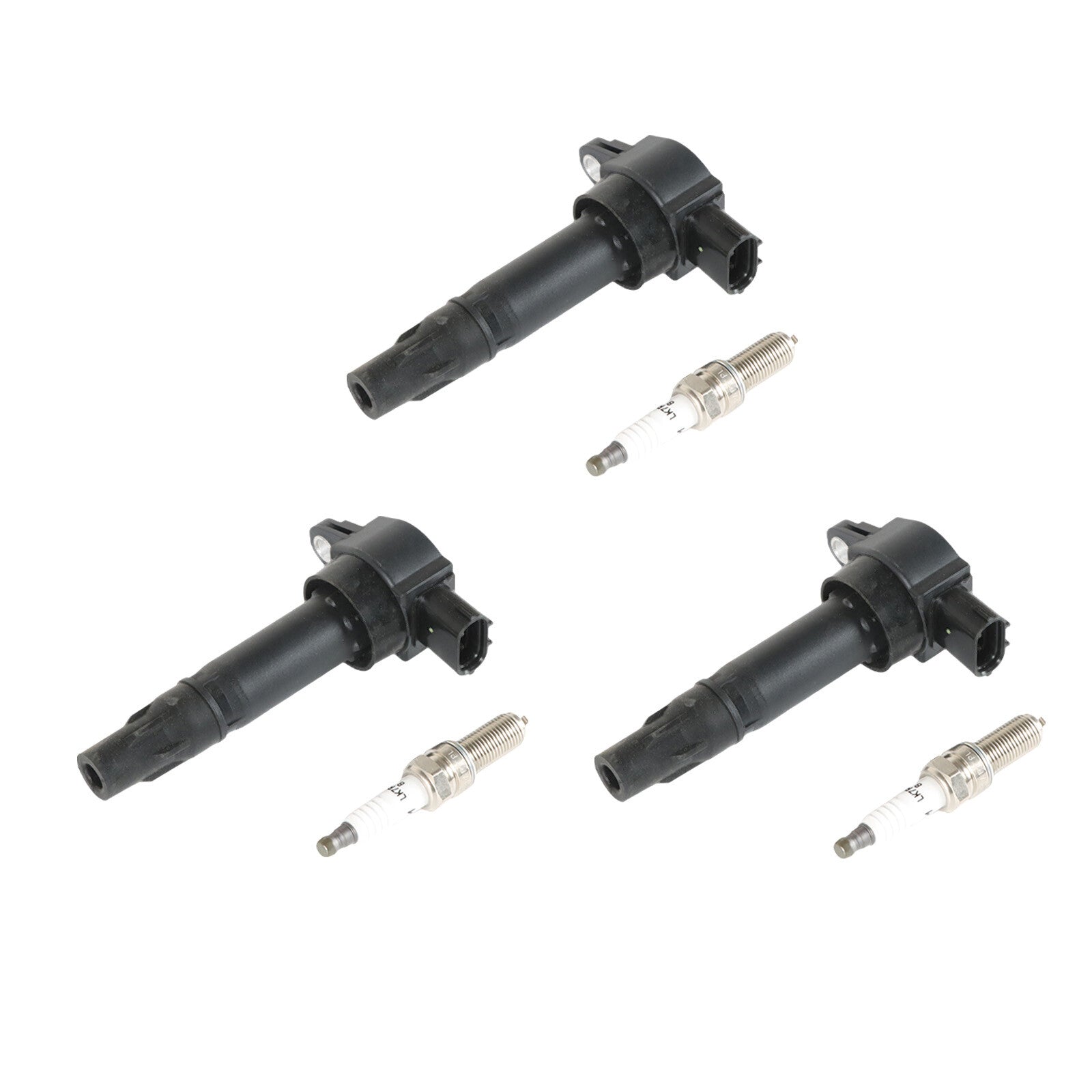 3X Ignition Coil  Platnium Spark Plug for 2008-2015 for Smart Fortwo 1.0L L3 UF681