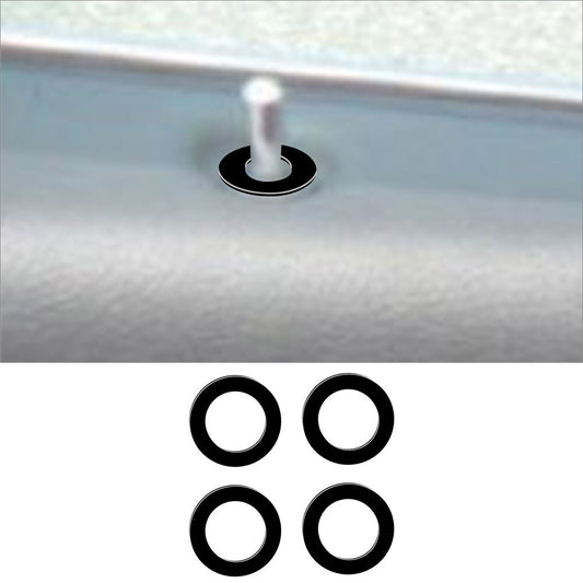 4-Piece Gloss Piano Black Door Lock Pin Cover Trim for Chrysler 200 Sedan
