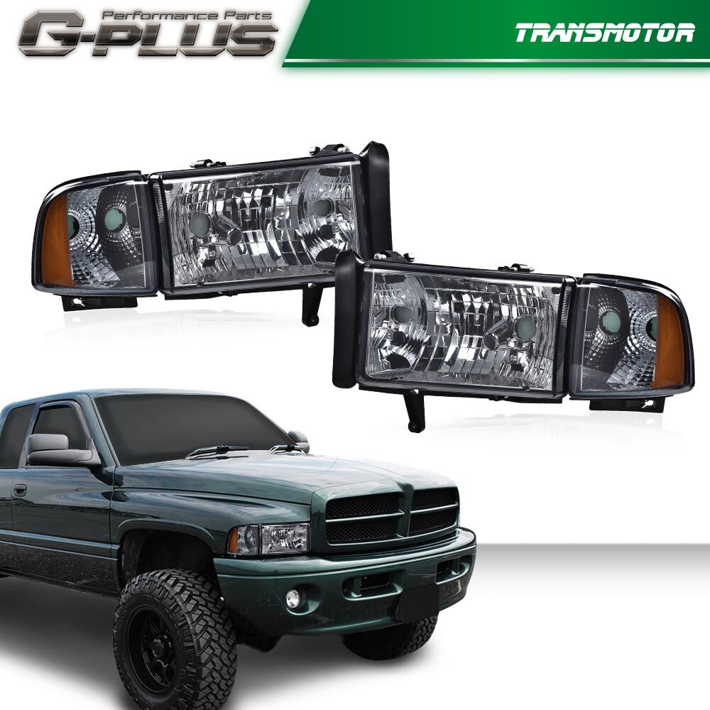 Suitable for amber corner lights in 94-02 for Dodge for RAM 1500 2500 3500 smoke room- v