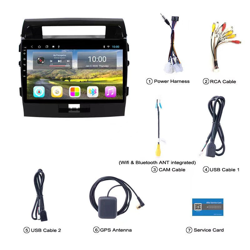 Android Radio Multimedia HeadUnit Stereo GPS Navi for 07-15 for Land Cruiser LC200
