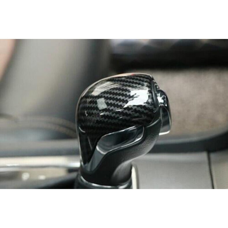 Carbon Fiber Car Inner Gear Shift Knob Cover Cap Trim for Chevy Blazer 2019-2022