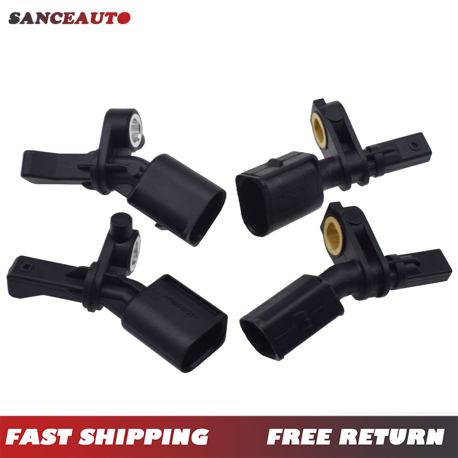 New 4-piece ABS wheel speed sensor for Polo 9N 6R and for Audi A2 WHT003863, WHT003862- n