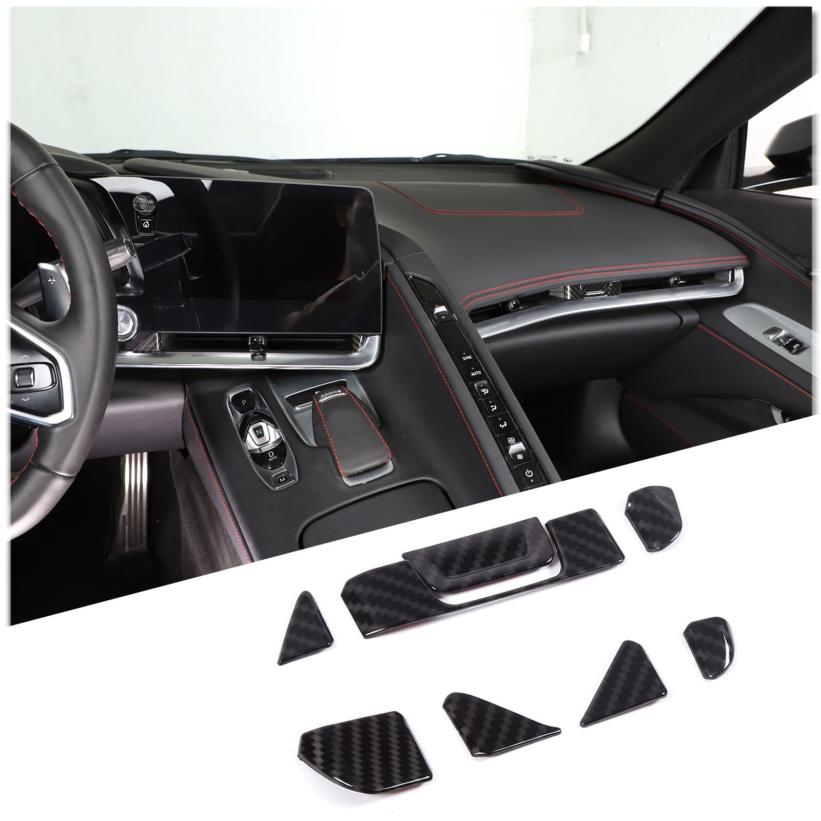 Matte Black Front and Rear Car Emblem Trim Ring for Subaru Forester 2022 2 pcs- v