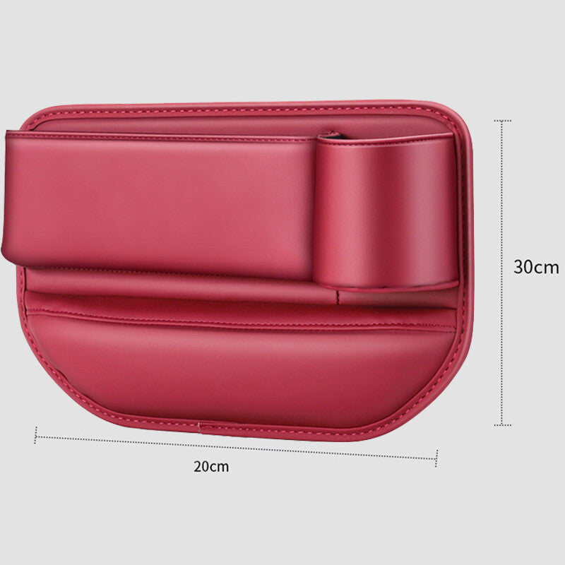 Car for Seat Customization Logo PU Leather Crevice Pocket Storage Box Organizer Stow v