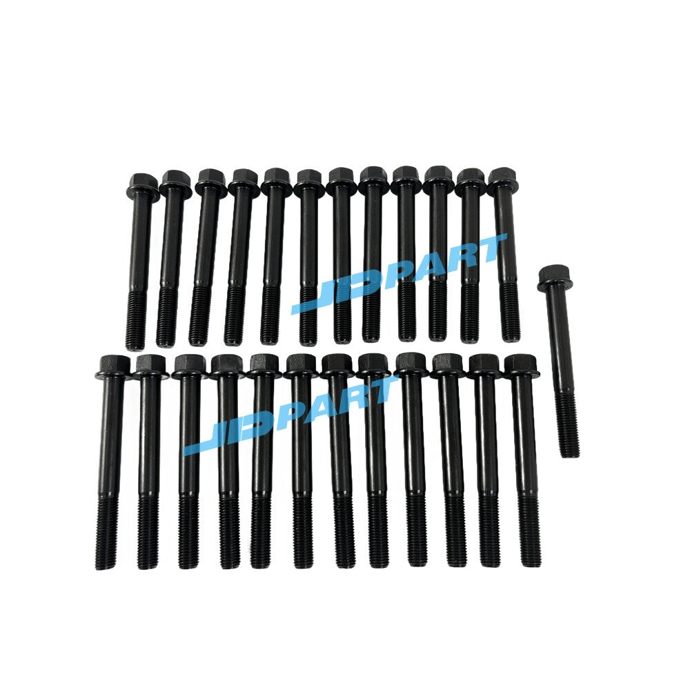 25-piece set of 3046 cylinder head bolts for Caterpillar engine parts.