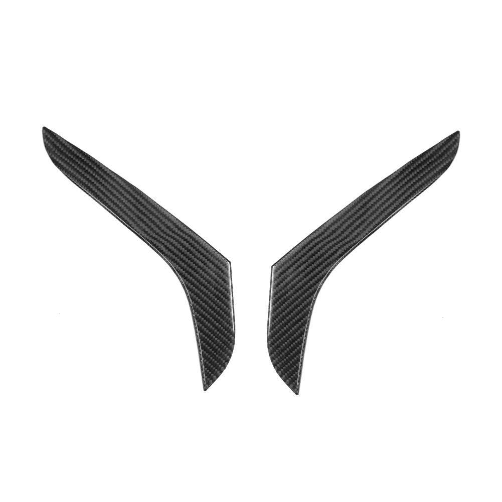 2X Carbon Fiber Rear Door Armrest Trim for Volkswagen for Passat 2006-2011
