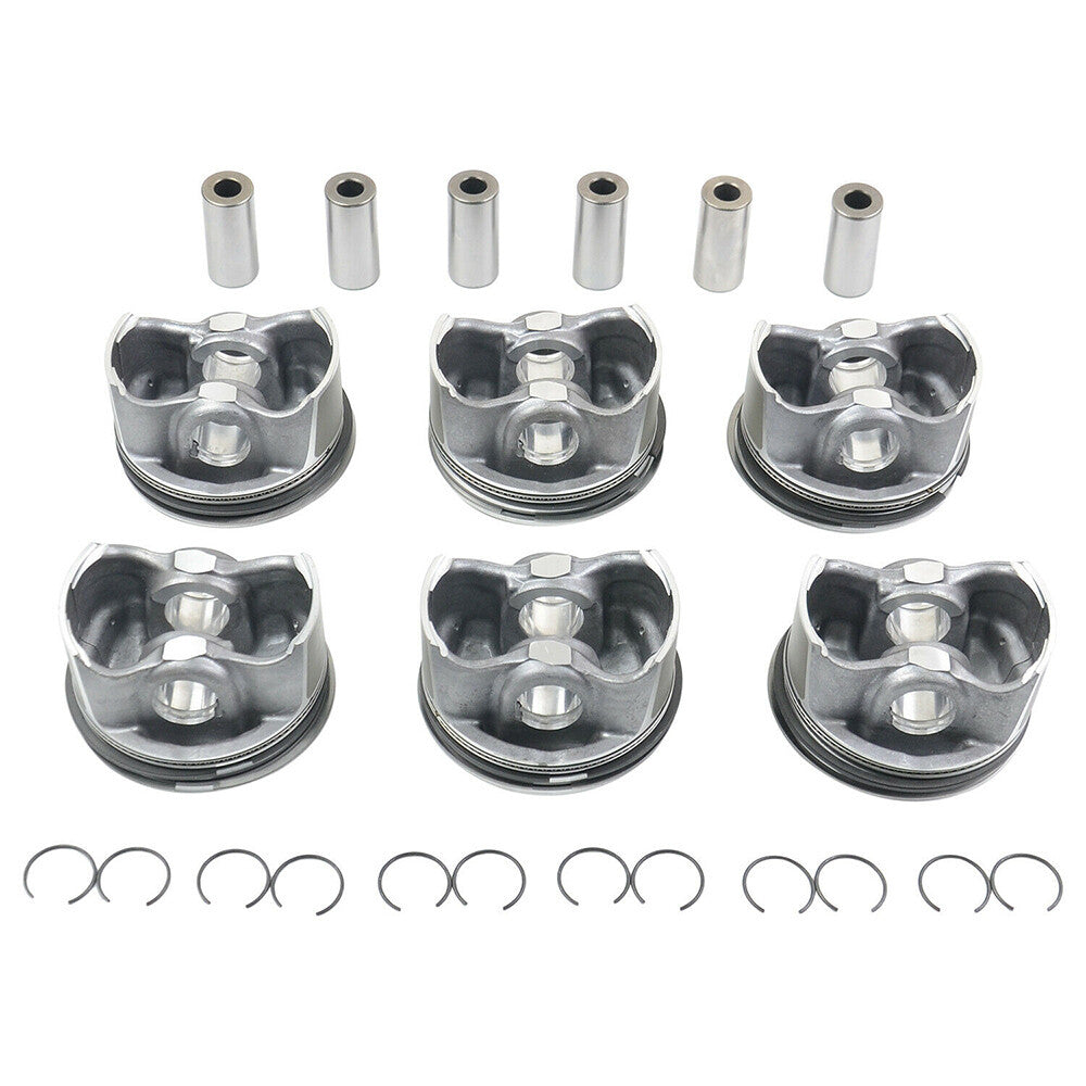 6PCS Pistons Rings Set A2720301018 A2720304017 for Mercedes-Benz W204 W211 R171