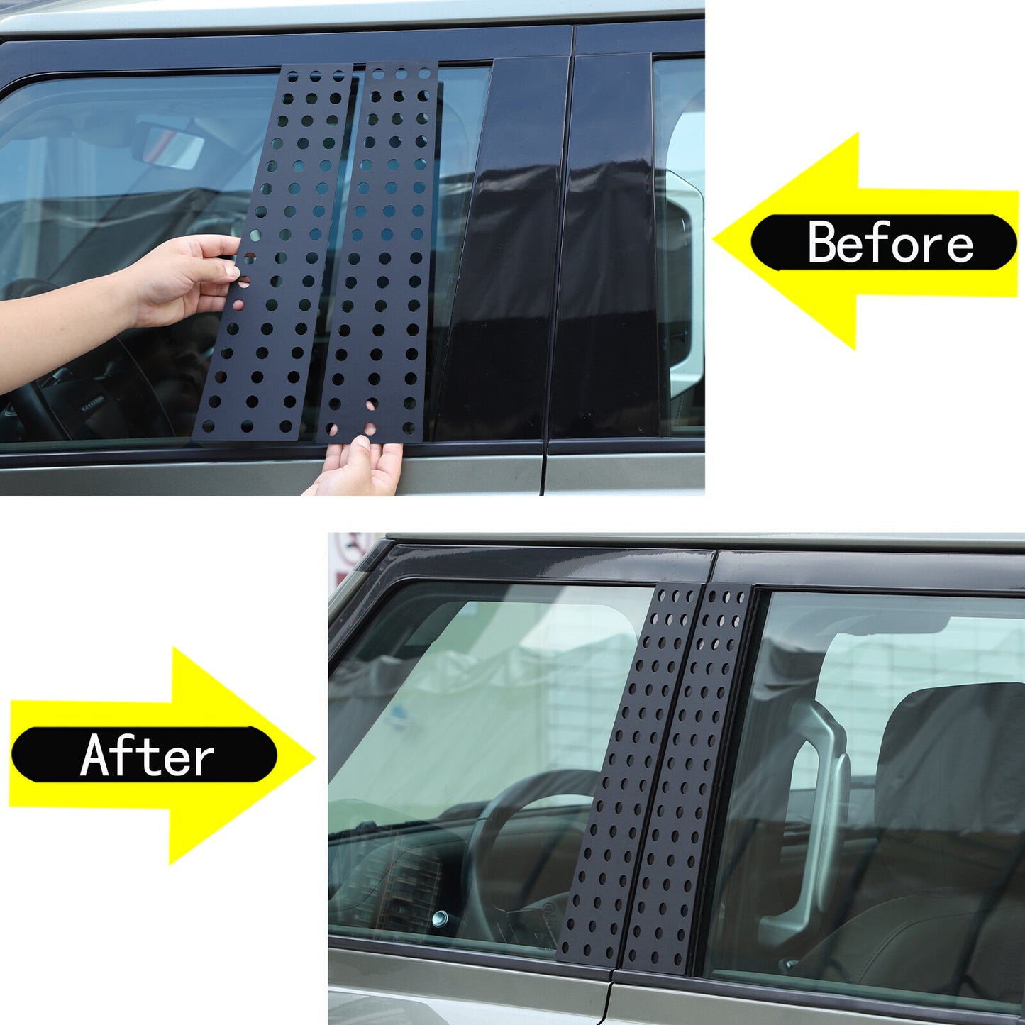 Matte Black Vehicle Exterior Door Handle Cover Trim for FJ Cruiser 2007-21- v