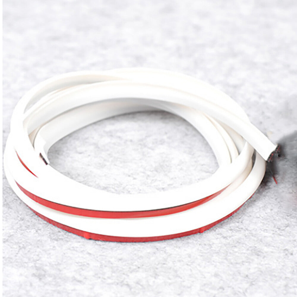 10M White Slant T Rubber Car Fender Bumper Side Skirt Gap Fill Seal Weatherstrip