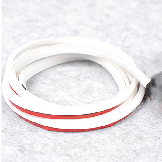 10M White Slant T Rubber Car Fender Bumper Side Skirt Gap Fill Seal Weatherstrip