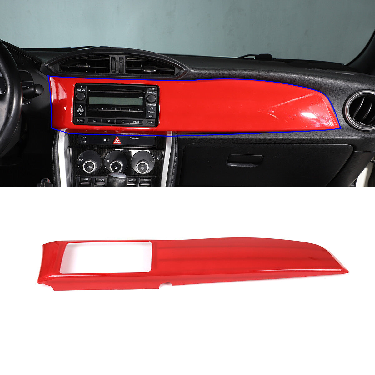 Carbon Fiber Center Control Panel Cover Trim for 3 Convertible 07-12- v
