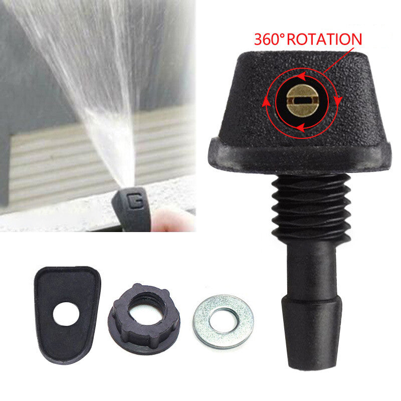 2-Pack Universal Windshield Washing Machine Nozzle Wiping Spray Head for Cars
