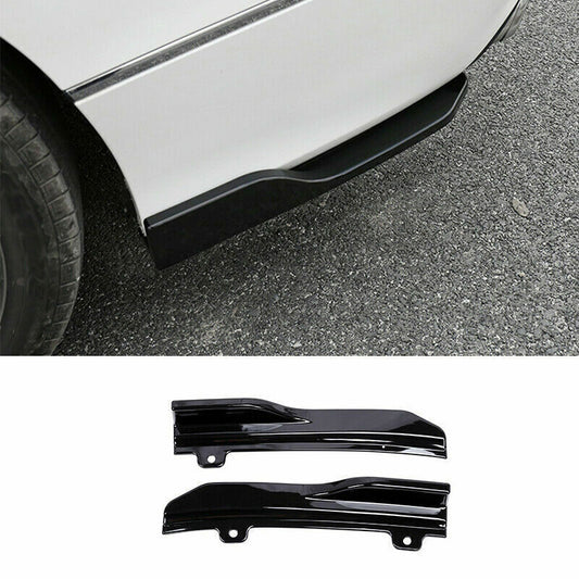for Honda Accord 2018-2021 Glossy Black Rear Bumper Lip Side Skirt Splitter Q