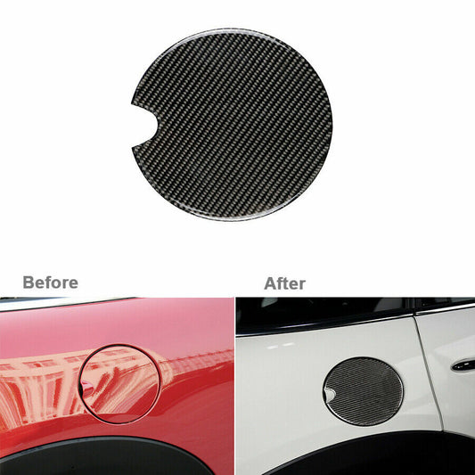 Carbon Fiber Car Gas Oil Tank Cover Trim for Mini Cooper R55 R56 R60 R61 F55 Q