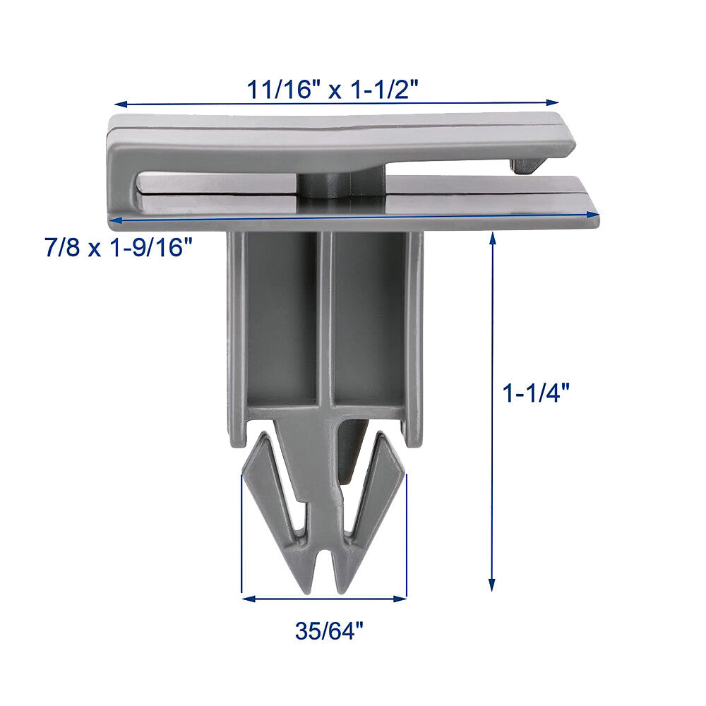 10-pack WHT-000-713 Nut Retention Clips for VW and for Audi Underbody Covers and Fender Liners