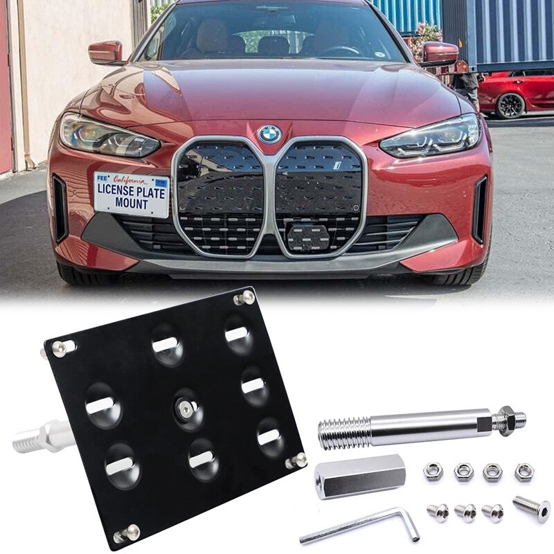Suitable for 2021-2025 440i and 430i front bumper tow hook license plate bracket installation. n