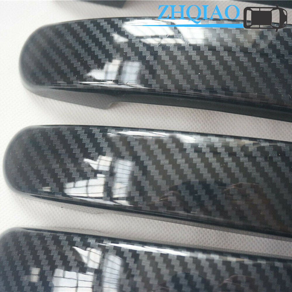 Carbon Fiber Print Door Handle Cover Protector Fit for Ford Focus MK2 Escape Keyless