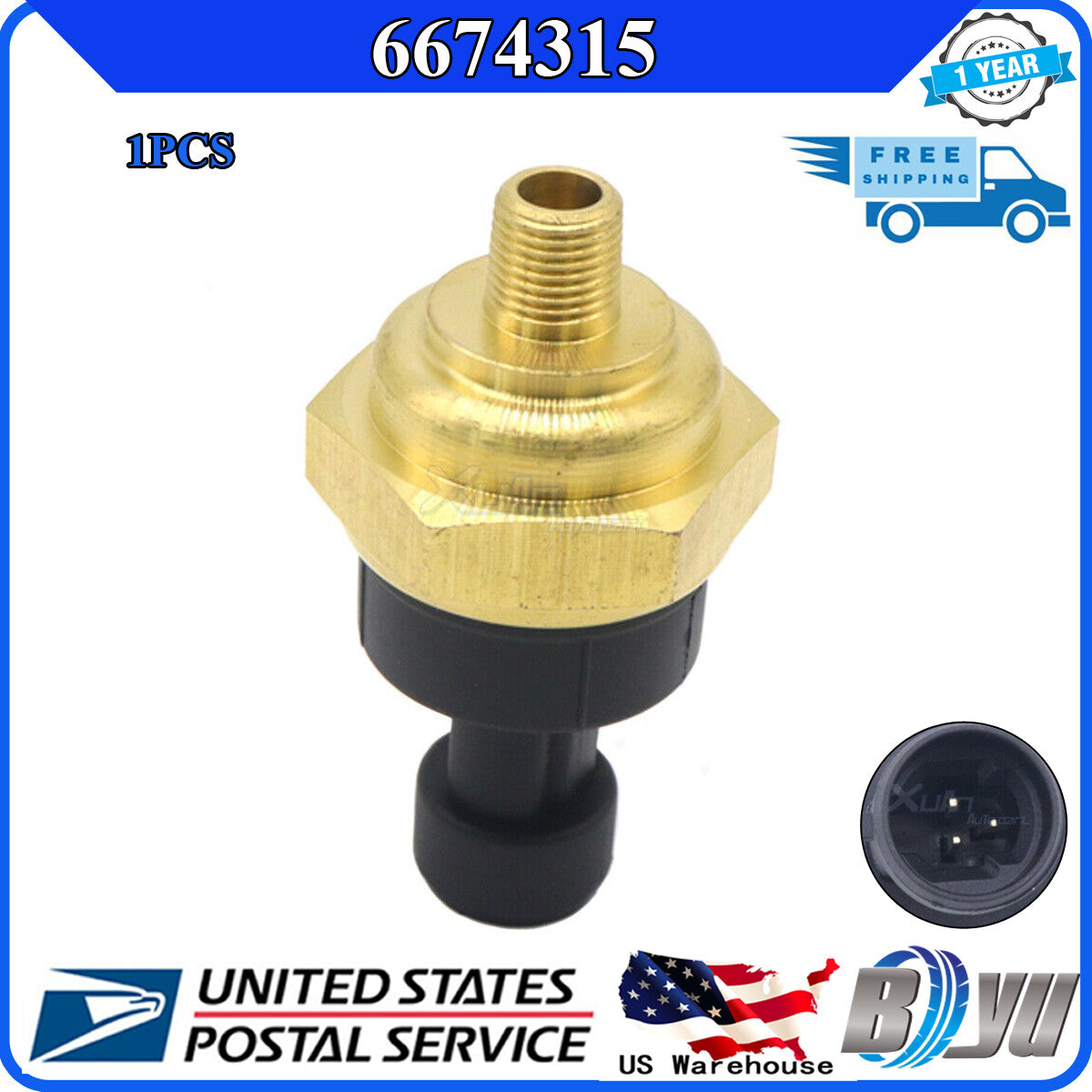 Suitable for loaders 6674316, 6673200, 6676536, 6675999, 6674315. American pressure sensor. v
