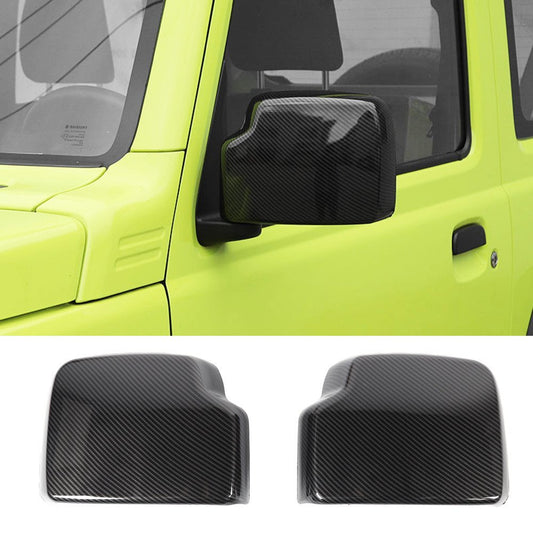 Carbon Fiber ABS Exterior Side Rearview Mirror Caps Cover for Suzuki for Jimny 2019+