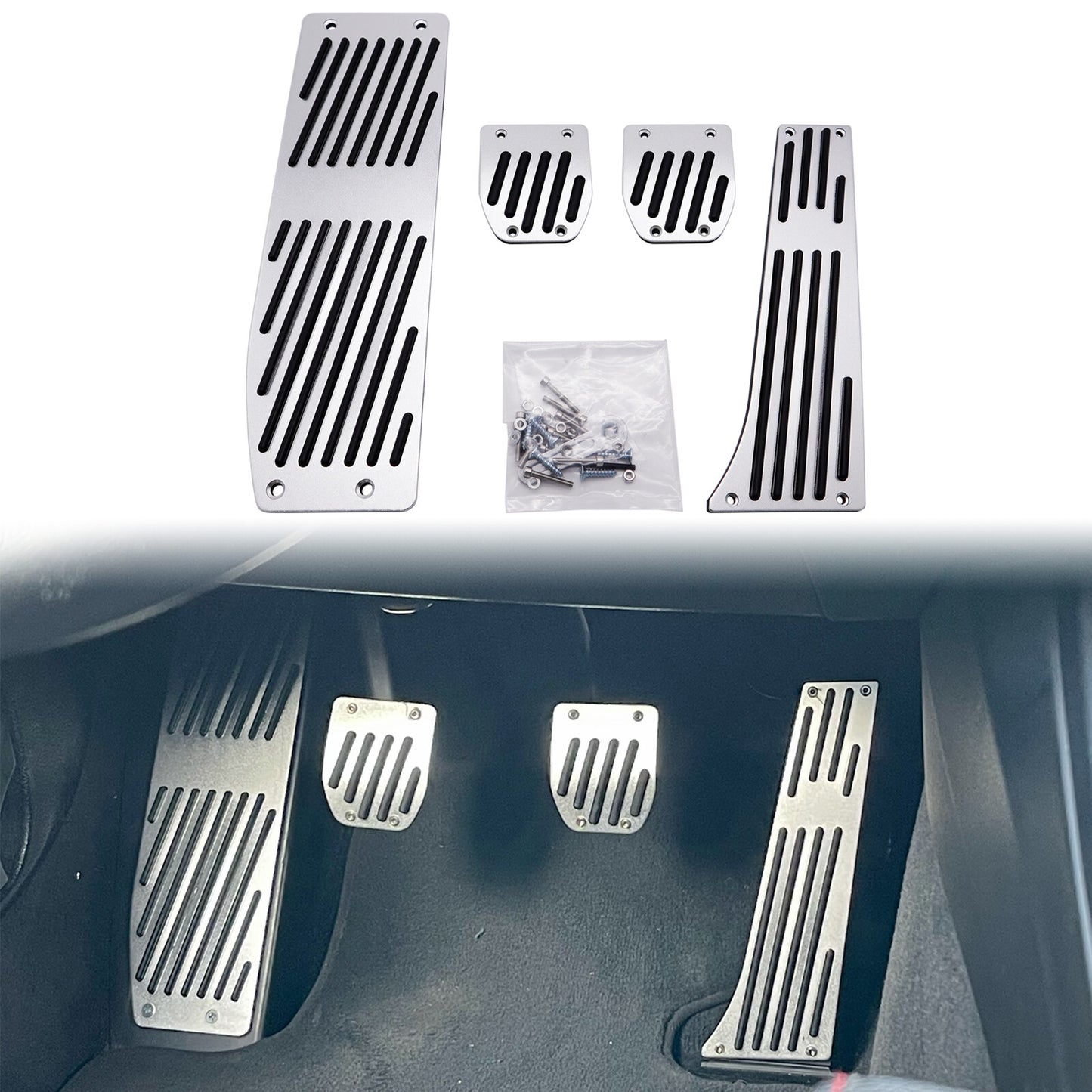 Gas Brake Footrest Pedal for BMW E30 E36 E46 E90 E91 E92 E93 E81 E34 X1 X3 X5 X6 Q