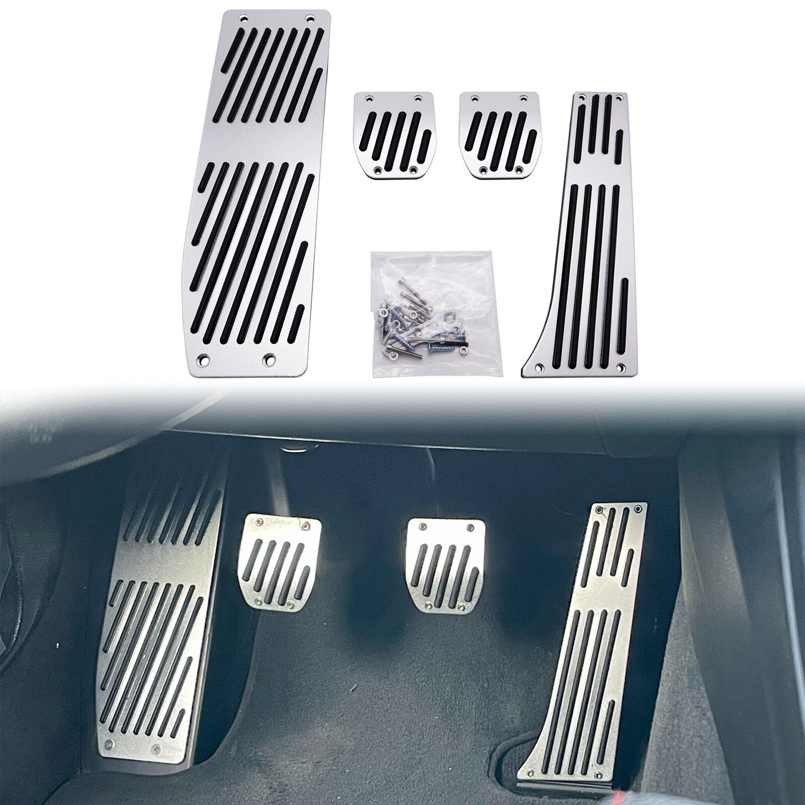 Gas Brake Footrest Pedal for BMW E30 E36 E46 E90 E91 E92 E93 E81 E34 X1 X3 X5 X6 Q