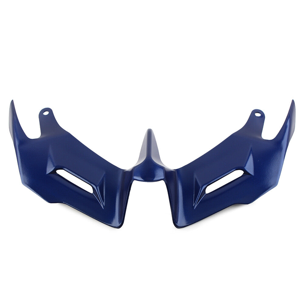 Blue Front Fairing Winglet Aerodynamic Spoiler for Yamaha YZF R3 R25 2014-2018