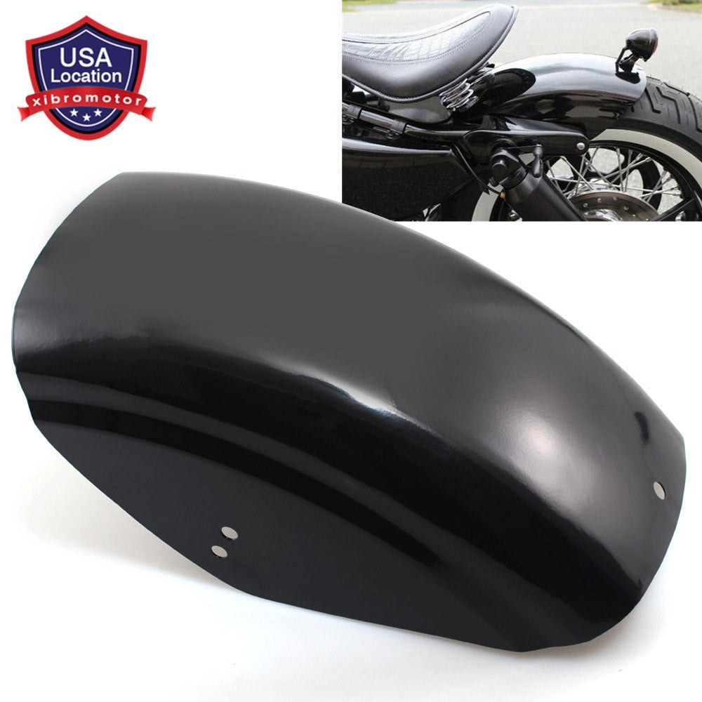 Gloss Black Motorcycle Rear Fender Mudguard for Harley Bobber Sportster 883 1200 Q