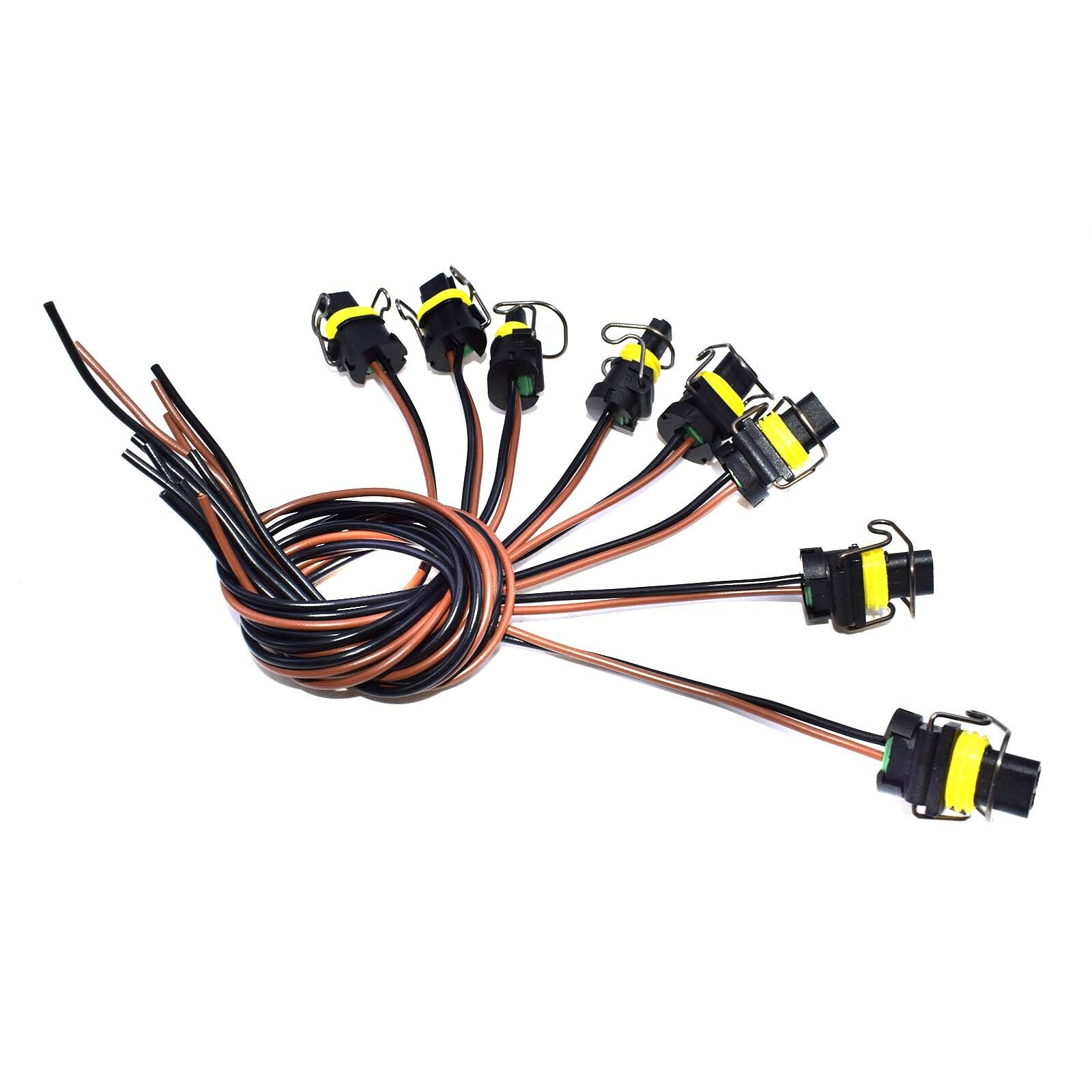 8pcs Turbo VGT Solenoid Valve & IPR Pigtail Connector for 60 73 Diesel - v