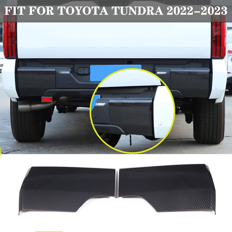 Carbon Fiber rear bumper corner cover trim with ABS, suitable for Tenderloin 2022-2024. n