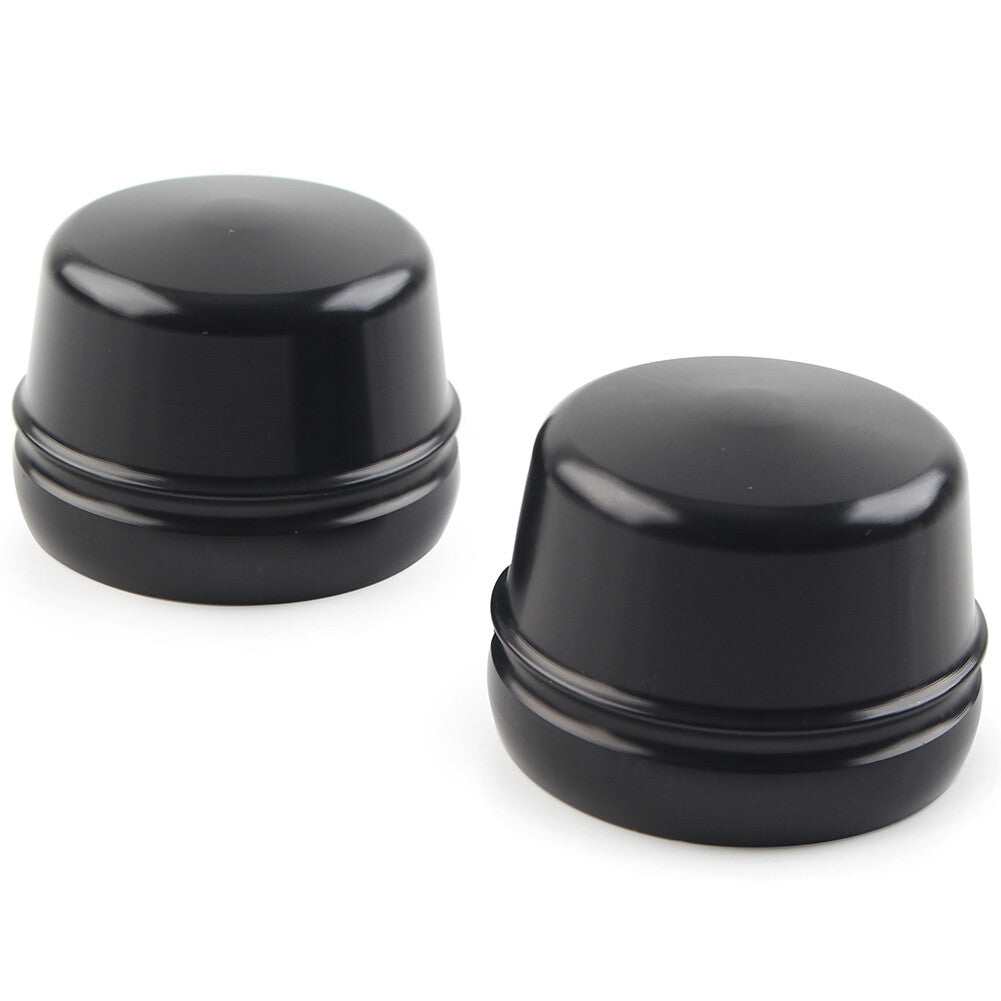2x Vorderachsmutternabdeckungen f¨¹r for Harley Electra Glide Ultra Classic Schwarz