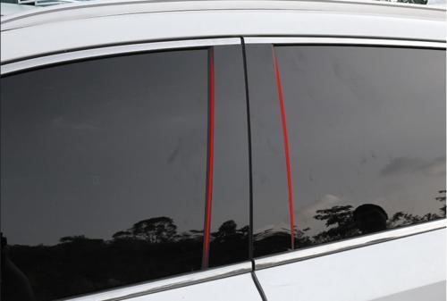 for Jeep Renegade 2015-2020 ABS Black Exterior Window B-C-Pillar Decoration 6PCS