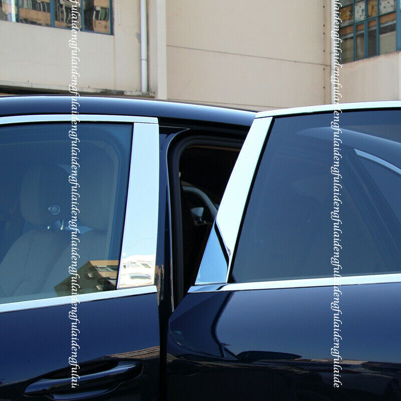 for Porsche Macan 2015-2023 Chrome stainless Window Door Pillar Post Trims Cover