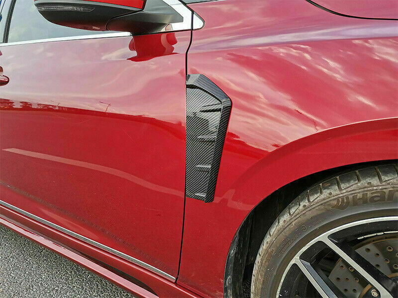 2p for Nissan Sentra 2020-22 Carbon Fiber Front Side Door Fender Wing Cover Trim