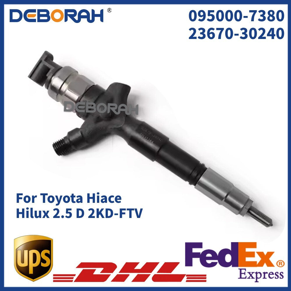 095000-7380 Fuel Injector Assembly 23670-30240 for Toyota Hilux Hiace Engine