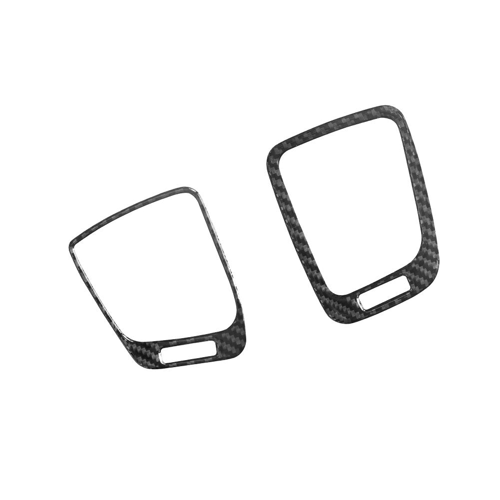 Suitable for Honda Accord 2013-2017 black titanium alloy interior headlight button protection cover decoration- v