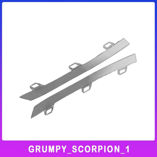 2X Front LHRH Bumper Chrome Grille Trim Strip for BMW G30 5-Series Luxury 21-23 Q