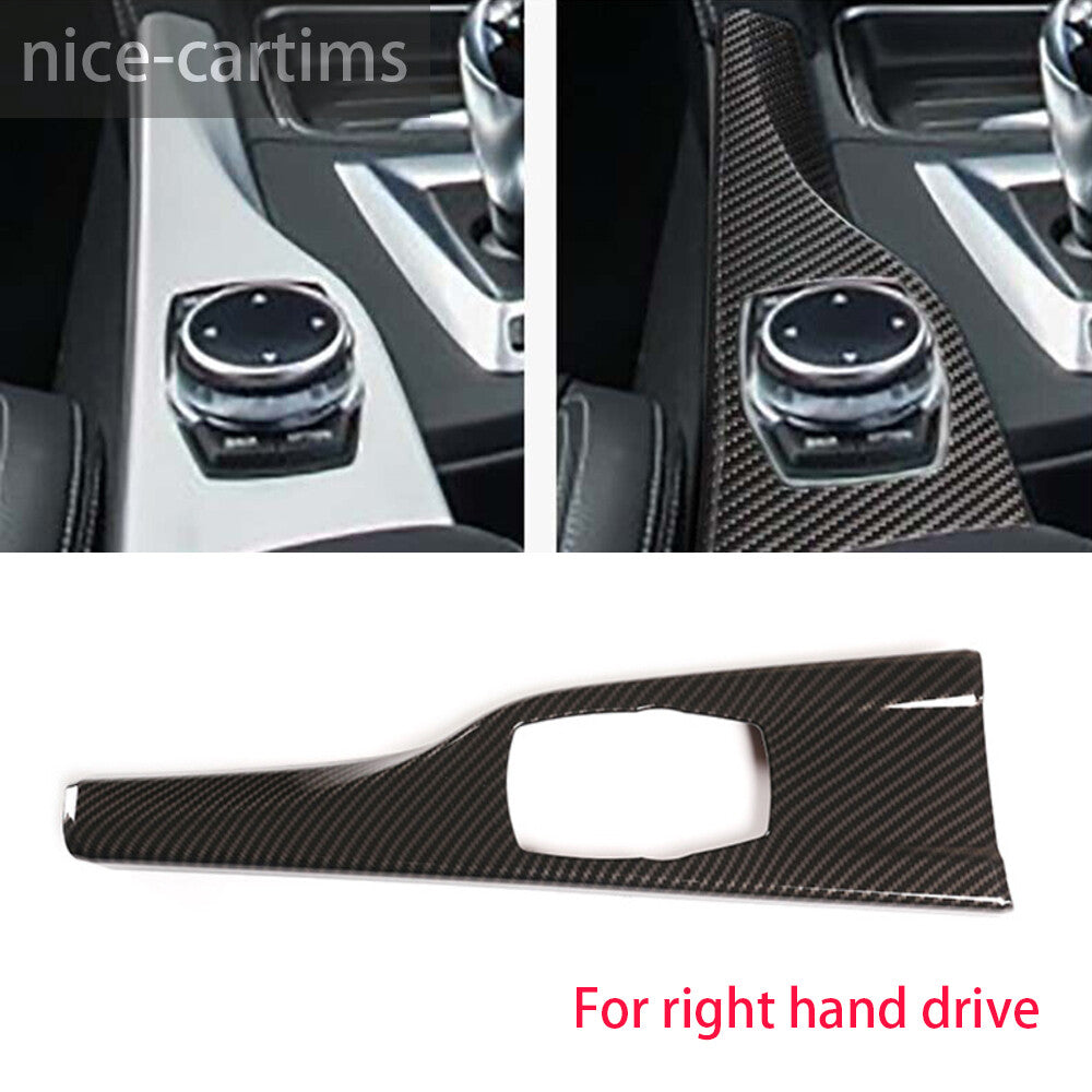 Carbon ABS Car Multimedia Panel Cover for BMW 3 4 Series 3GT F30 F34 2013-19 RHD