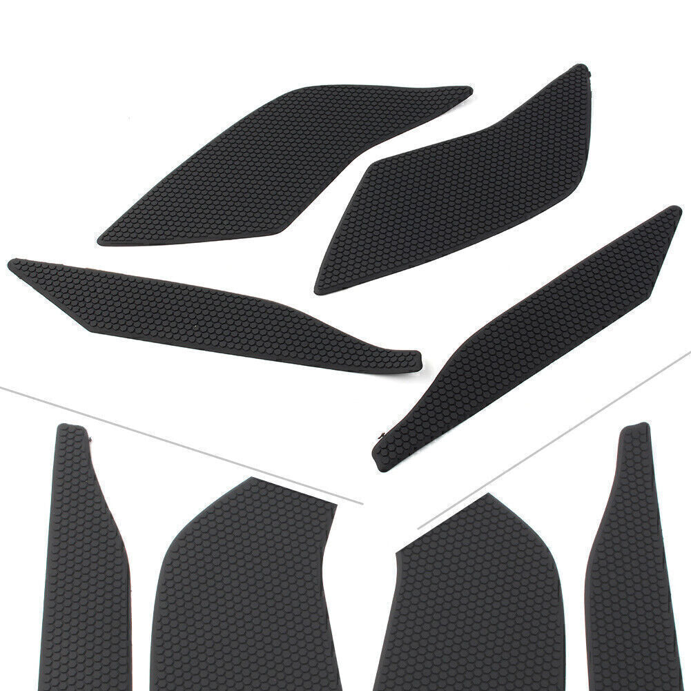 For 2015-2020 2016 for Yamaha YZF-R1 YZF-R1M 4x Black Side Tank Traction Grips Pads