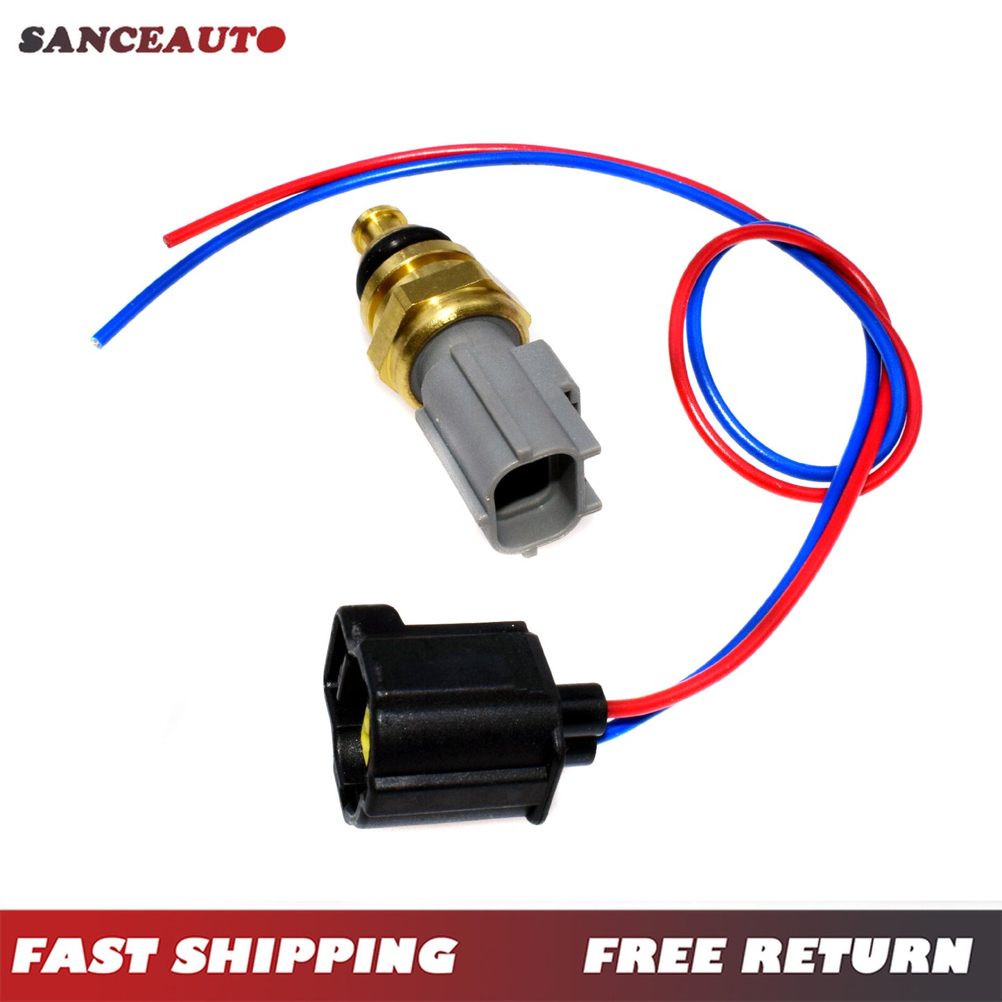 Temperature sensor with electrical connector suitable for Lincoln for Mazda 3L 8Z12A648BA- n