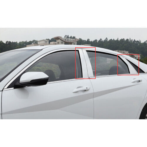 Chrome Pillar Panels for Hyundai for Elantra 2021-2023 8X Set Door Trim Mirror Cover