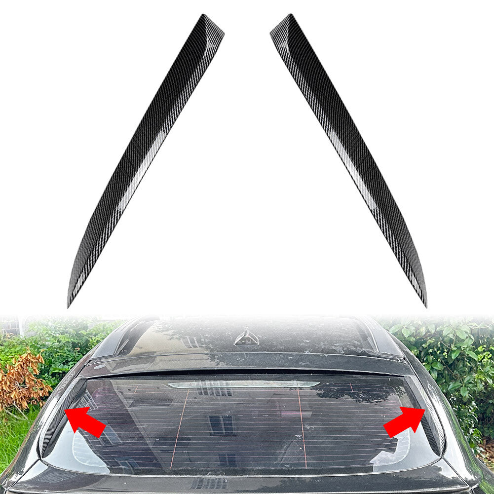 Rear Window Side Spoiler Wings Lip Body Kit Fit for BMW X6 X6M E71 E72 2008-2014 Q