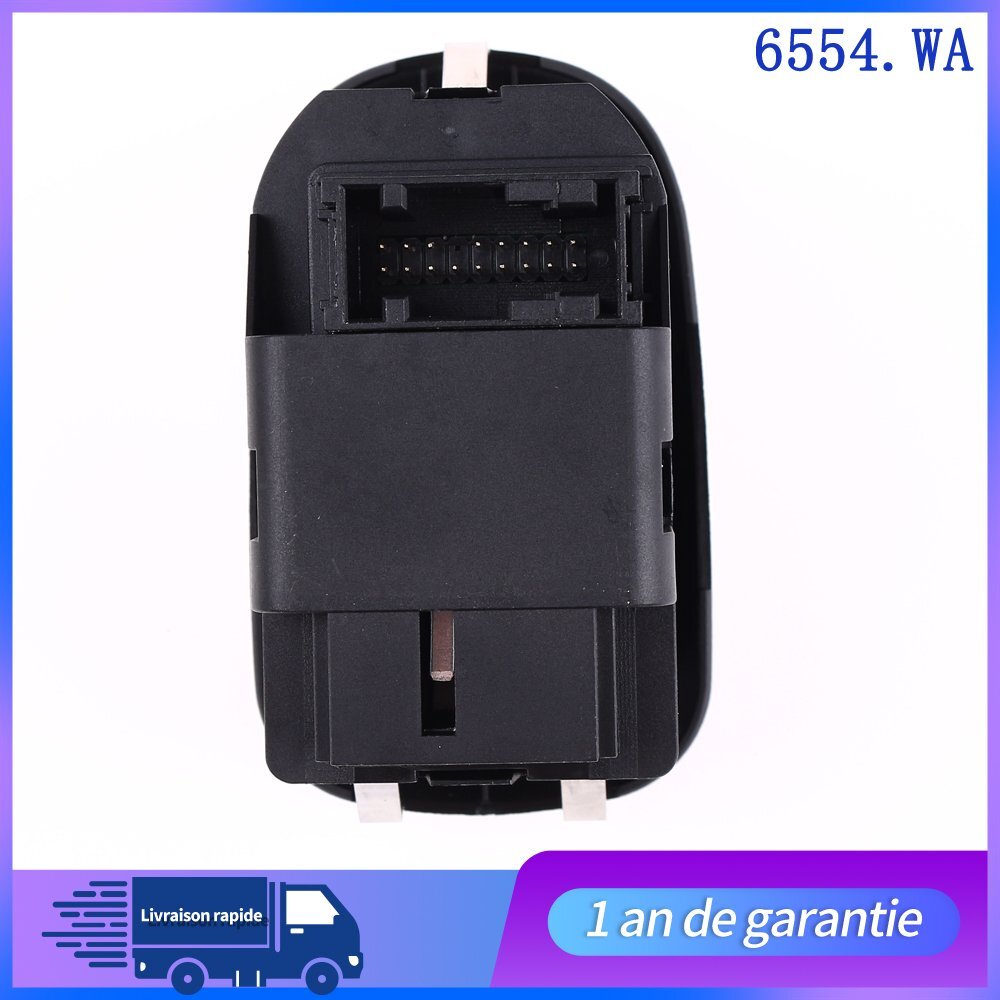 BOUTON COMMANDE LÈVE VITRE for CITROËN POUR JUMPY C2 for PEUGEOT 206 207 306 for FIAT 6554WA n