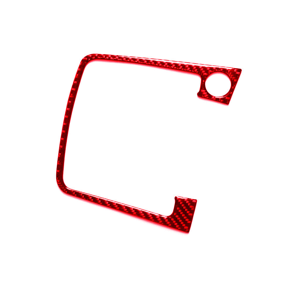Red Carbon Fiber Above Center Console Strip Cover Trim for Jeep for Wrangler 2007-10 v