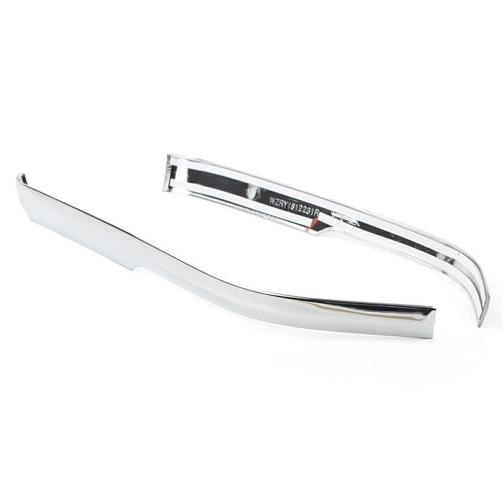 2X Chrome Rearview Door Mirror Cover Trim Strip for Volkswagen Atlas 2017-2024