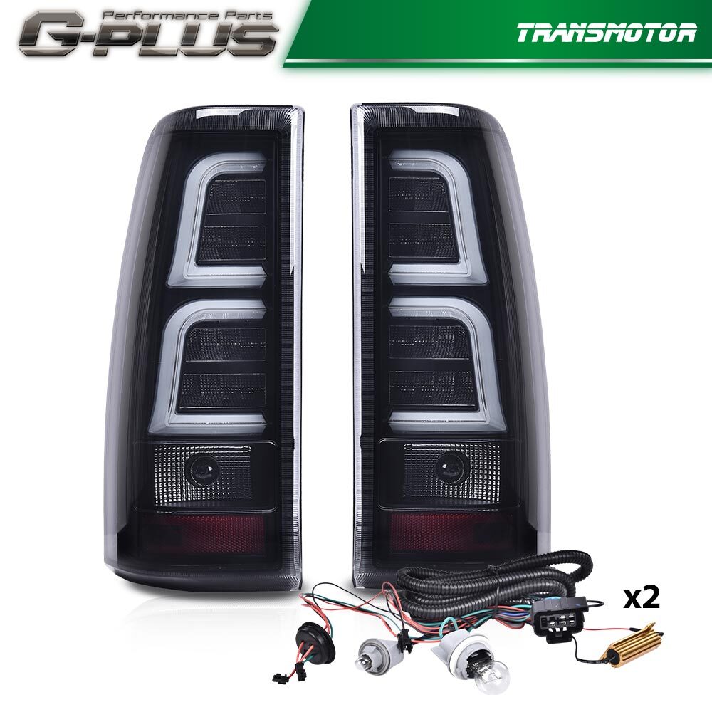 Fits 1999 - 2006 for Silverado LED taillight left light + right black smoke - v
