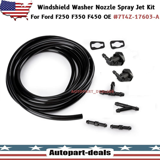 9X Windshield Washer Hose And Nozzle 8S4Z-17603-AA  for ford  F-250 F-350 F-450 Q