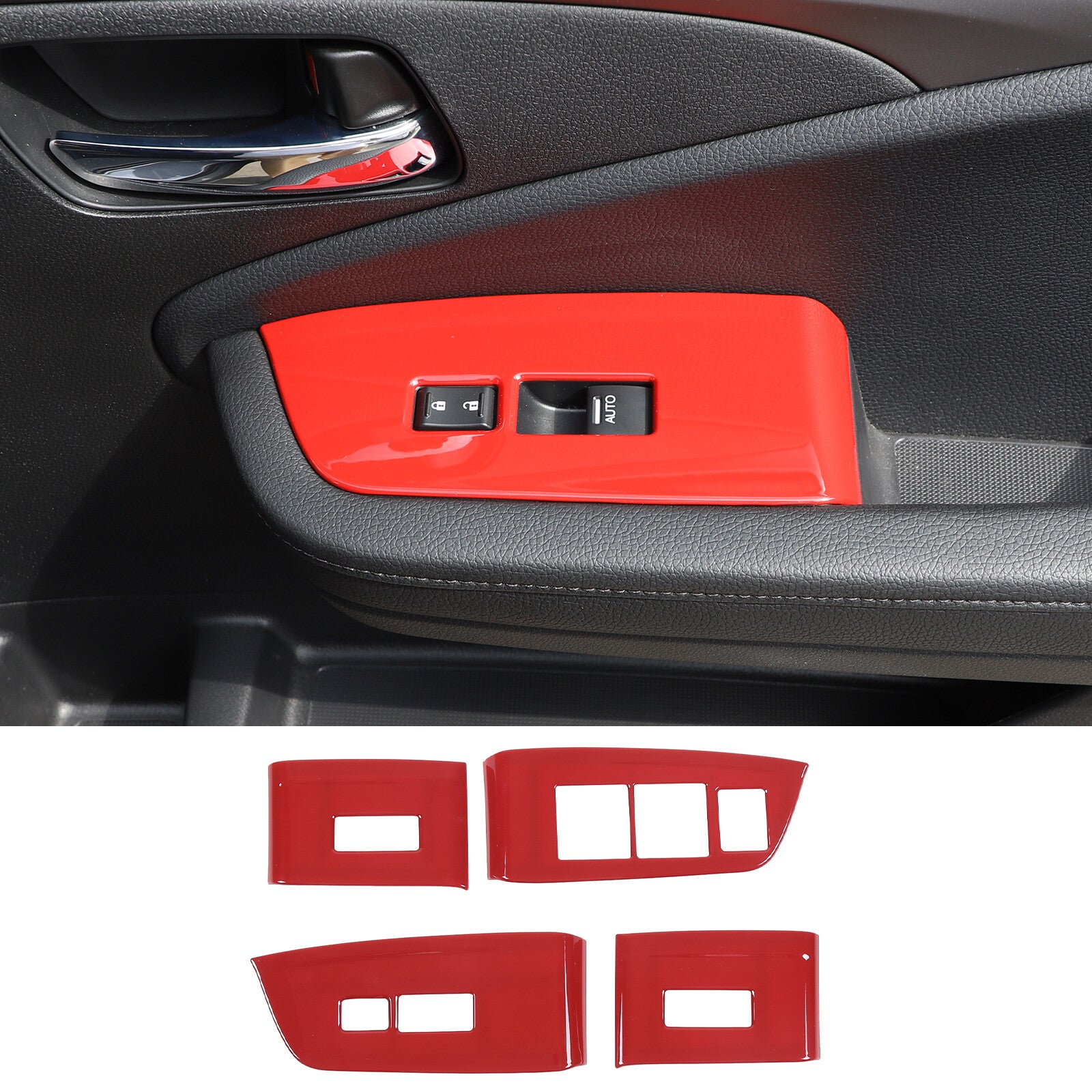 Matte Black Side Door Mirror Cover Trim for Tacoma 2015 - 2022 2 pcs- v