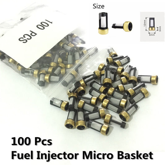 100 Pcs New Fuel Injector Micro Basket Filter For ASNU03C Injector Repair Kits Q
