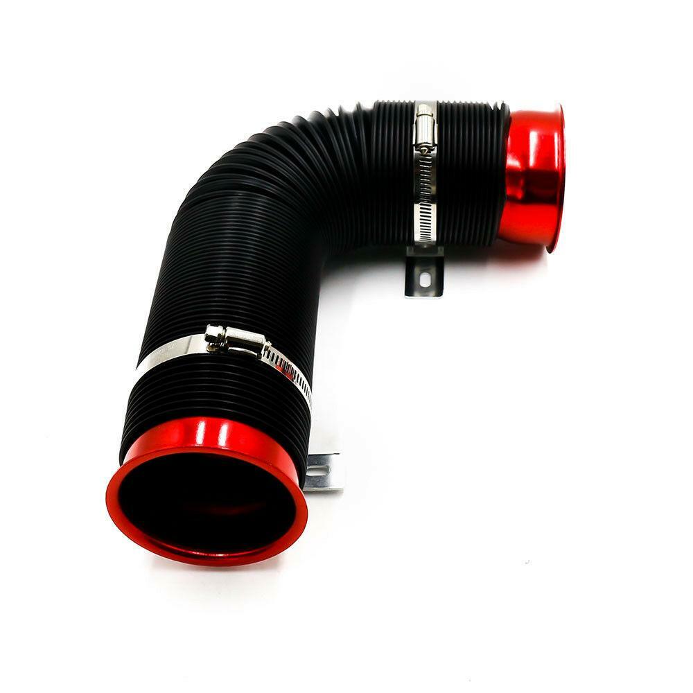 Universal Automotive 3-inch Flexible Cold Intake Hose Filter Extension Tube Kit n