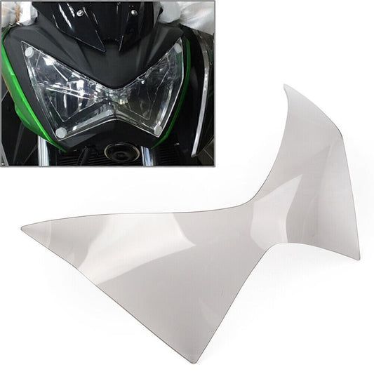 Smoke Front Headlight Guard Shield Screen Lens Cover for KAWASAKI Z250 Z300 Z800 Q